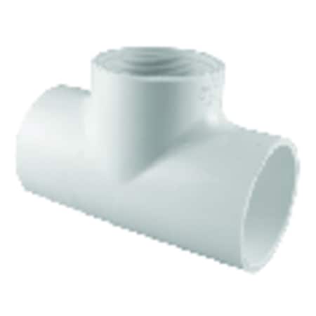 Charlotte Pipe And Foundry Charlotte Pipe Schedule 40 1/2 in. Slip X 1/2 in. D Slip PVC Tee 1 pk PVC 02401 0600
